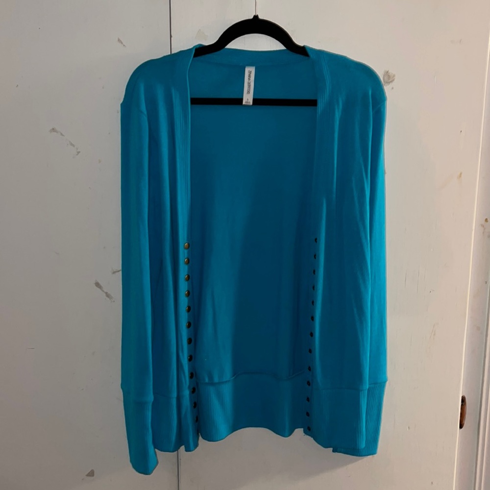 NWOT - bright blue cardigan